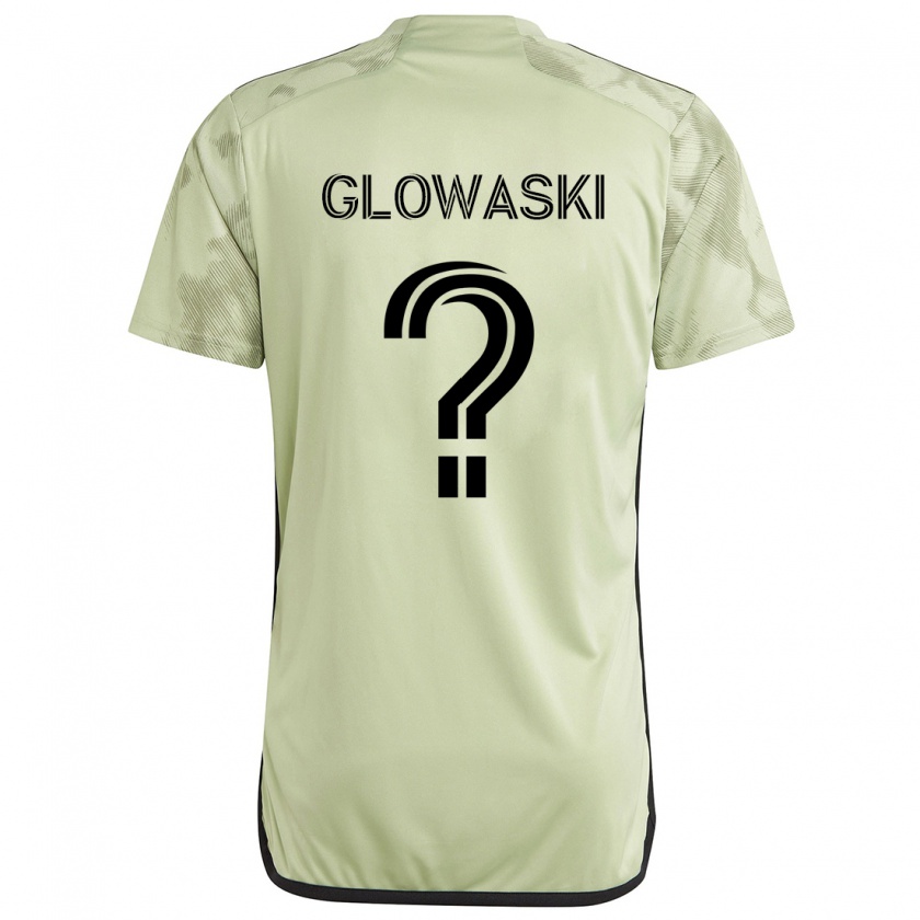 Kandiny Hombre Camiseta Dylan Glowaski #0 Verde Claro 2ª Equipación 2024/25 La Camisa