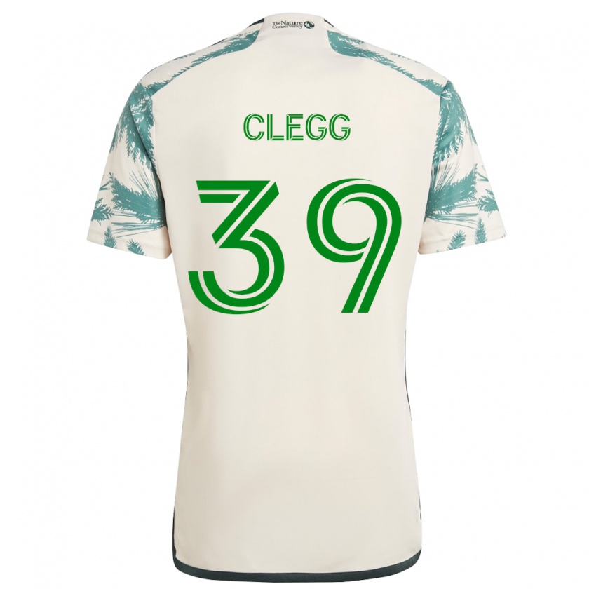 Kandiny Hombre Camiseta Tyler Clegg #39 Beige Marrón 2ª Equipación 2024/25 La Camisa