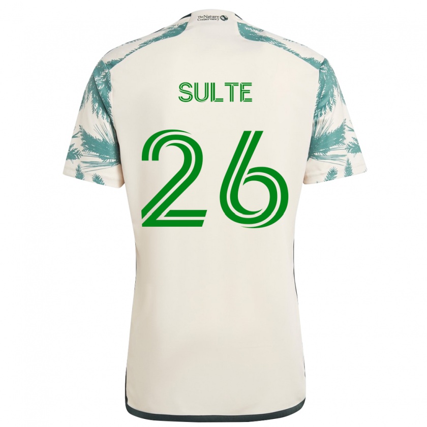 Kandiny Hombre Camiseta Hunter Sulte #26 Beige Marrón 2ª Equipación 2024/25 La Camisa México