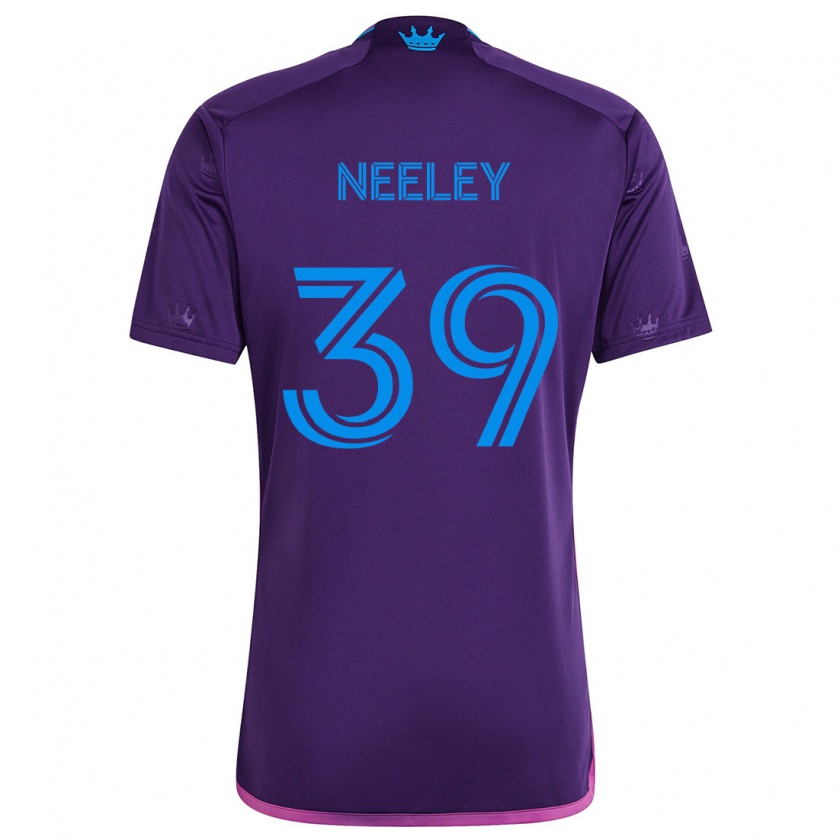 Kandiny Hombre Camiseta Jack Neeley #39 Azul Morado 2ª Equipación 2024/25 La Camisa