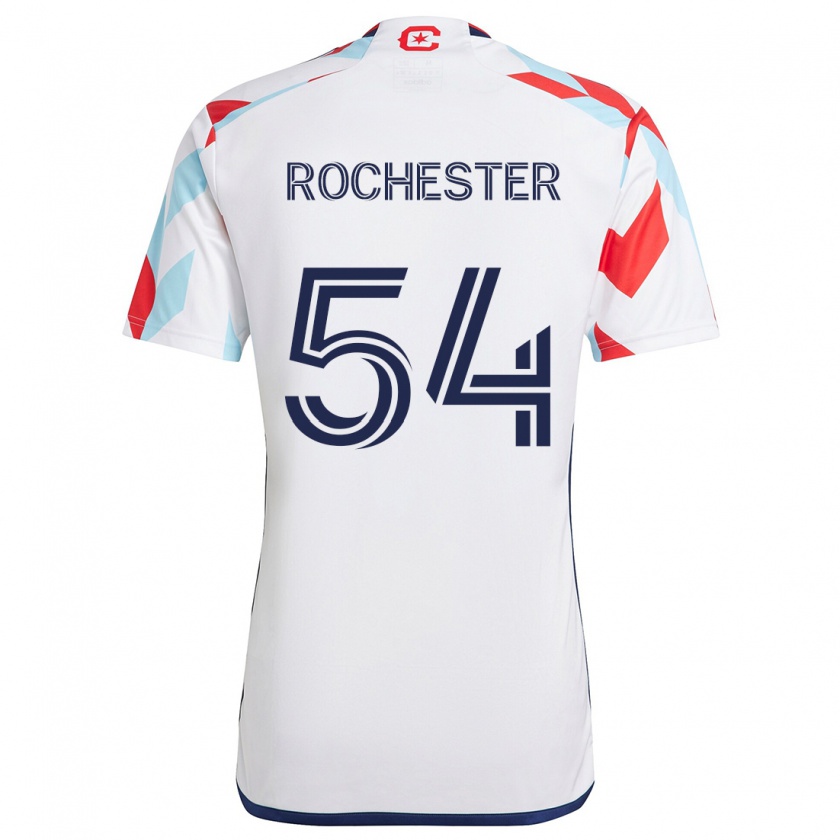 Kandiny Uomo Maglia Lamonth Rochester #54 Bianco Rosso Blu Kit Gara Away 2024/25 Maglietta