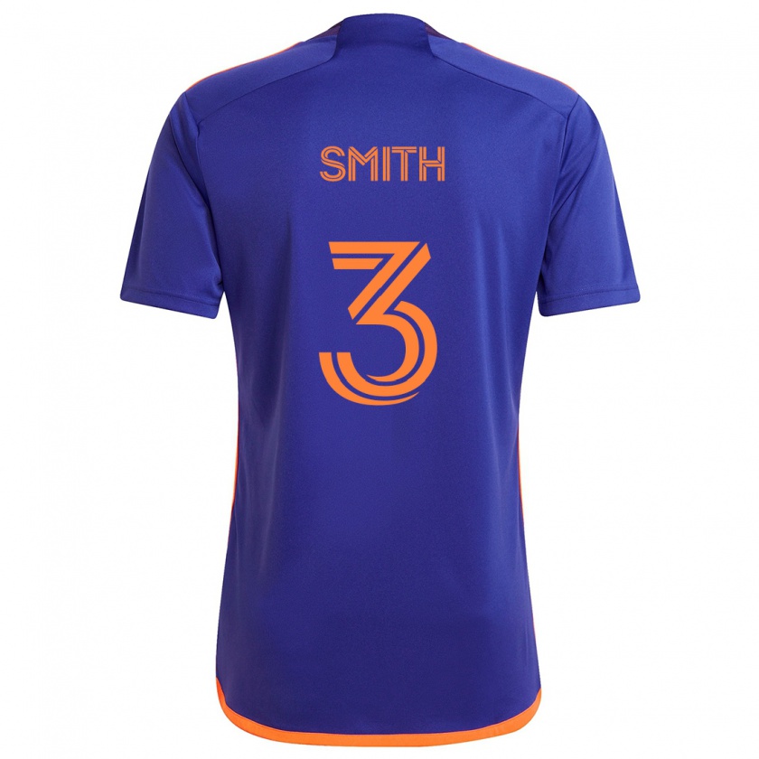 Kandiny Hombre Camiseta Brad Smith #3 Púrpura Naranja 2ª Equipación 2024/25 La Camisa