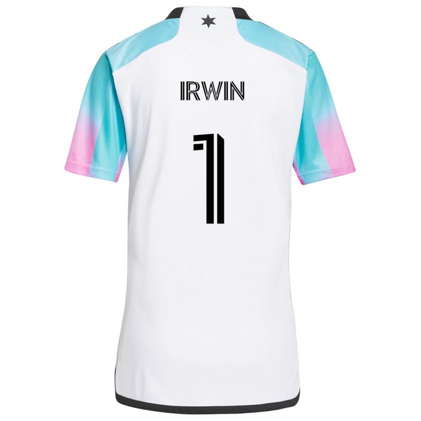 Kandiny Herren Clint Irwin #1 Weiß Blau Schwarz Auswärtstrikot Trikot 2024/25 T-Shirt Österreich