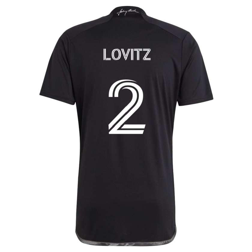 Kandiny Uomo Maglia Daniel Lovitz #2 Nero Kit Gara Away 2024/25 Maglietta