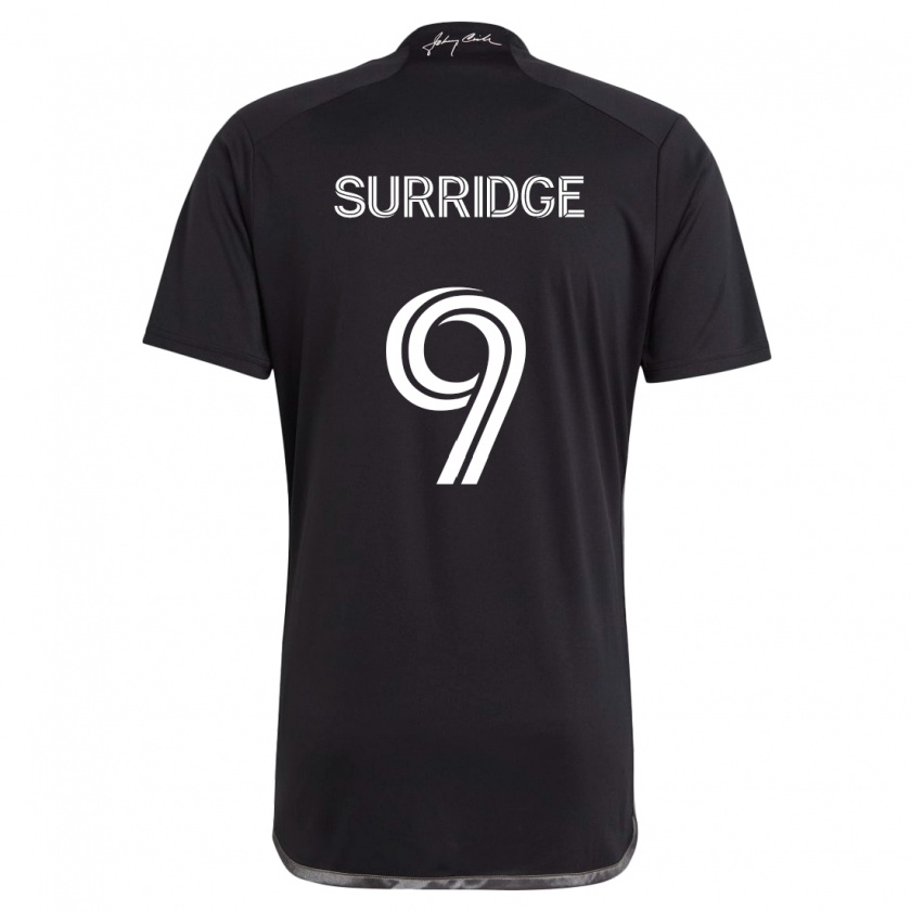 Kandiny Heren Sam Surridge #9 Zwart Uitshirt Uittenue 2024/25 T-Shirt België