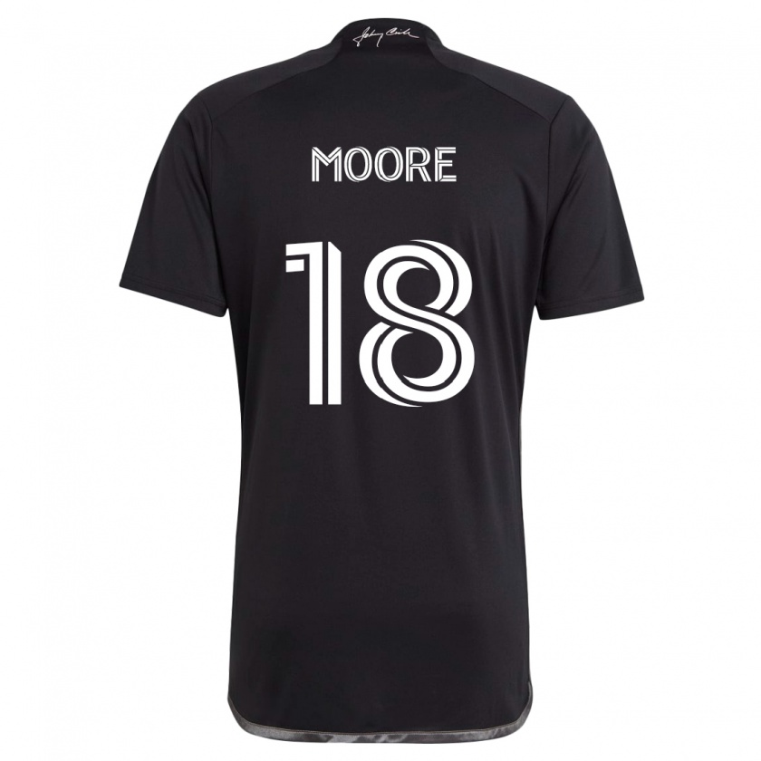 Kandiny Uomo Maglia Shaq Moore #18 Nero Kit Gara Away 2024/25 Maglietta