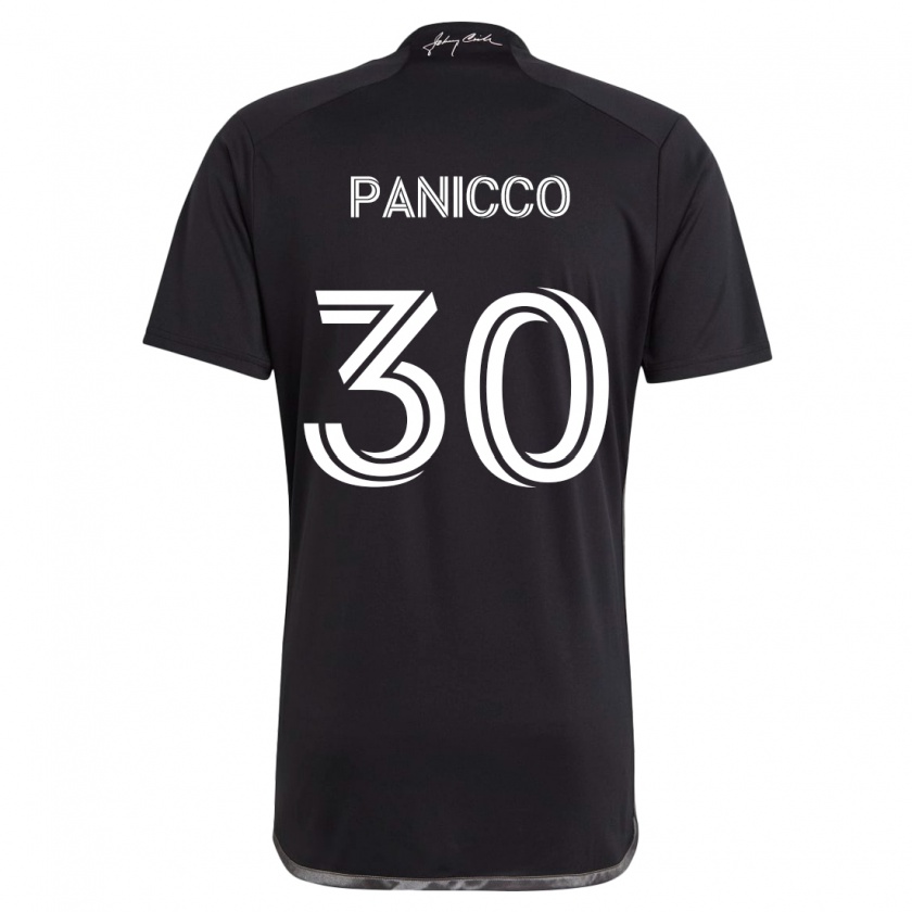 Kandiny Heren Elliot Panicco #30 Zwart Uitshirt Uittenue 2024/25 T-Shirt