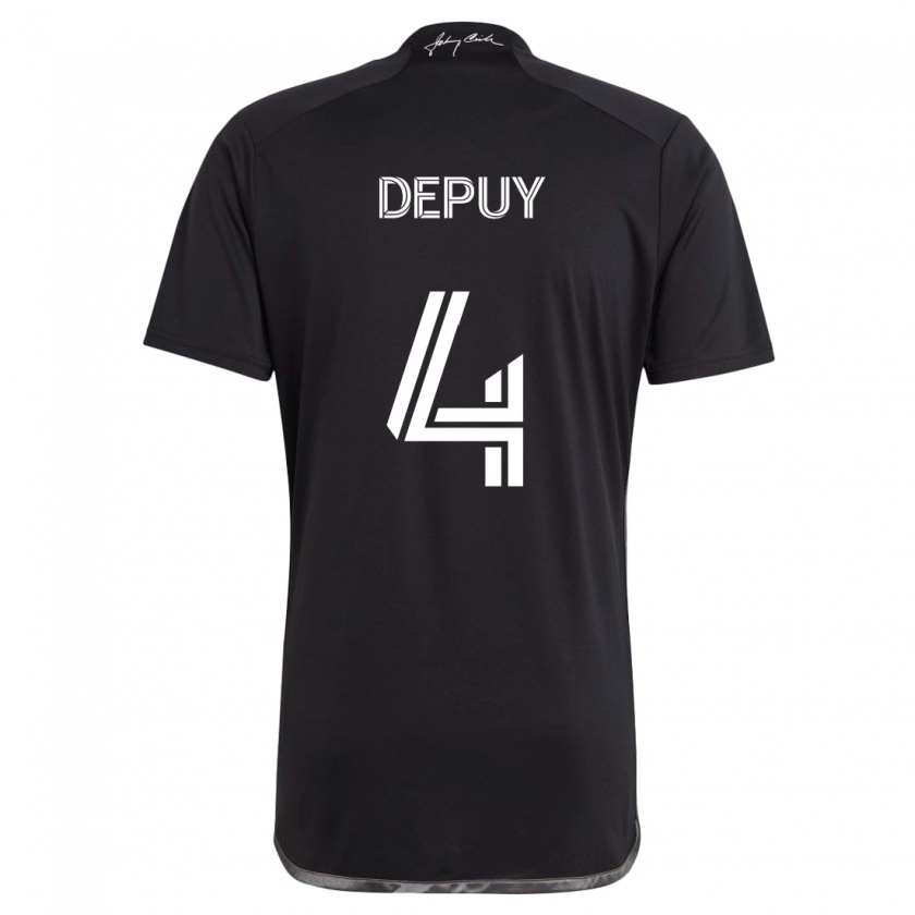 Kandiny Heren Nick Depuy #4 Zwart Uitshirt Uittenue 2024/25 T-Shirt België