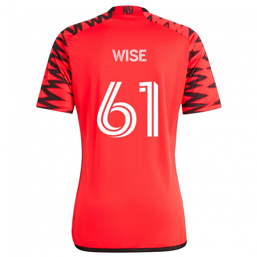 Kandiny Herren Henry Wise #61 Rot Schwarz Weiß Auswärtstrikot Trikot 2024/25 T-Shirt Österreich