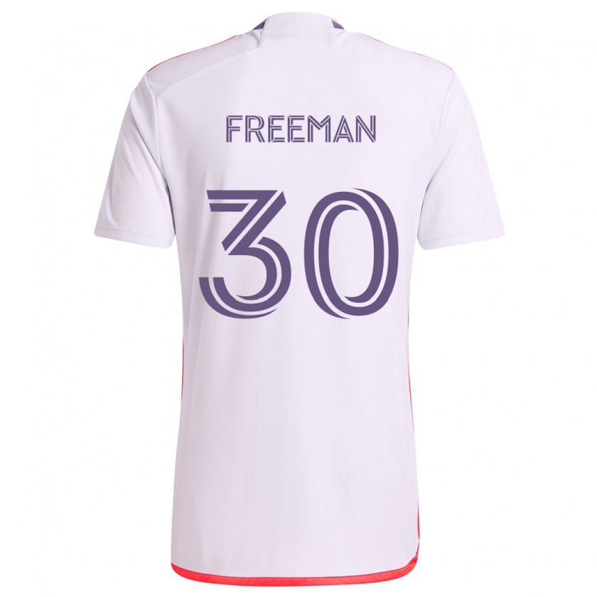 Kandiny Heren Alex Freeman #30 Wit Rood Paars Uitshirt Uittenue 2024/25 T-Shirt België