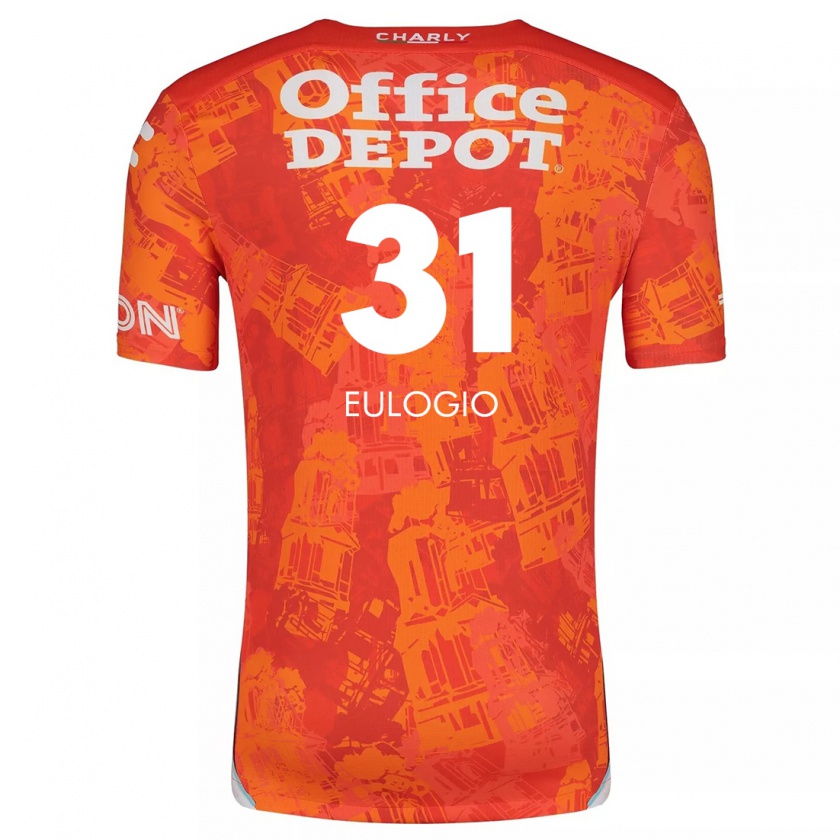 Kandiny Heren José Eulogio #31 Oranje Wit Uitshirt Uittenue 2024/25 T-Shirt België