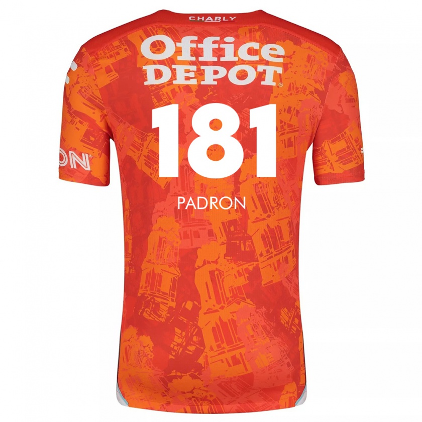 Kandiny Heren Romeo Padrón #181 Oranje Wit Uitshirt Uittenue 2024/25 T-Shirt