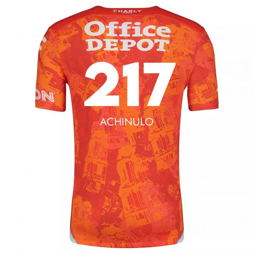 Kandiny Herren Princewill Achinulo #217 Orange Weiß Auswärtstrikot Trikot 2024/25 T-Shirt Österreich