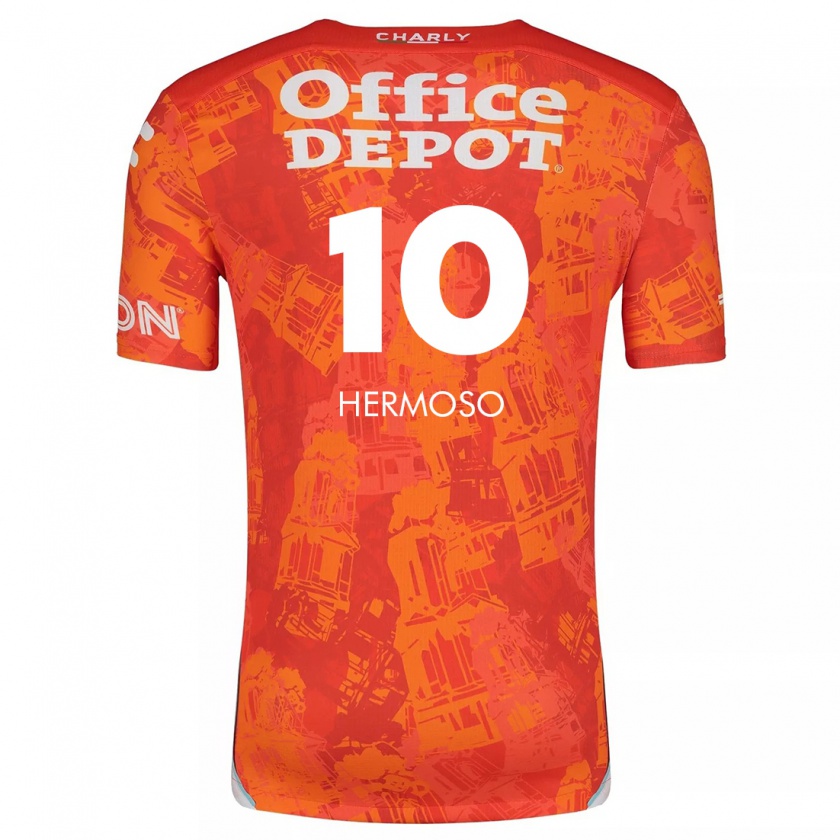 Kandiny Herren Jennifer Hermoso #10 Orange Weiß Auswärtstrikot Trikot 2024/25 T-Shirt Österreich