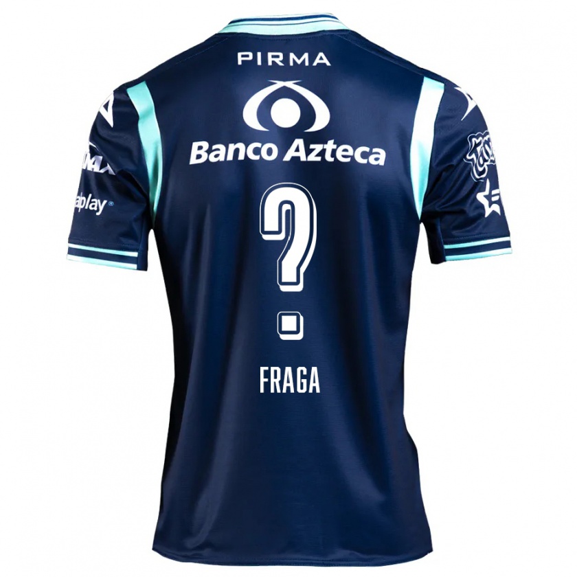 Kandiny Hombre Camiseta Miguel Fraga #0 Azul Marino 2ª Equipación 2024/25 La Camisa