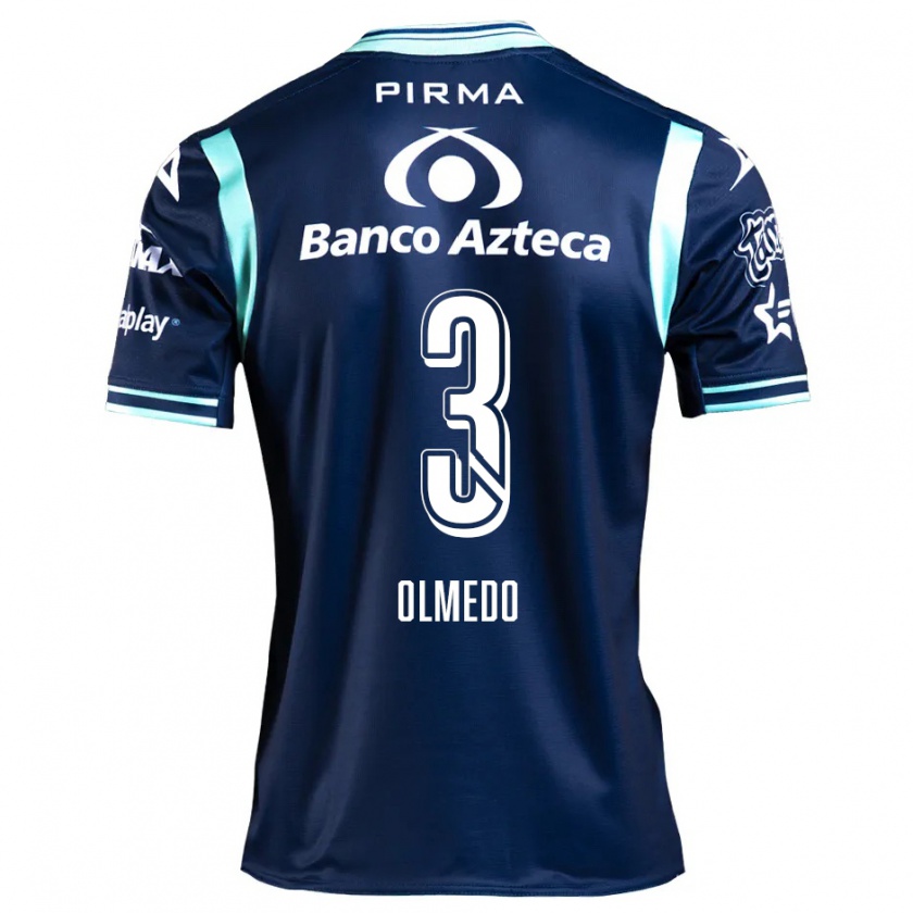 Kandiny Hombre Camiseta Sebastián Olmedo #3 Azul Marino 2ª Equipación 2024/25 La Camisa