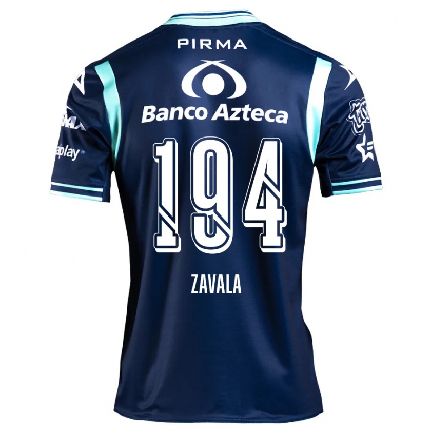 Kandiny Hombre Camiseta Arath Zavala #194 Azul Marino 2ª Equipación 2024/25 La Camisa