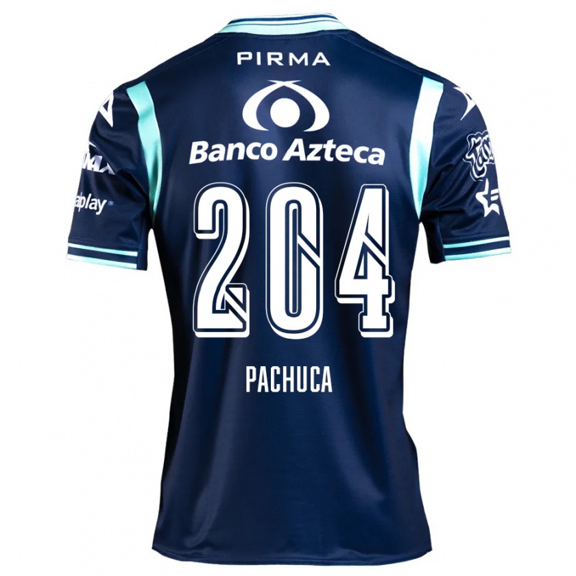 Kandiny Uomo Maglia José Pachuca #204 Blu Navy Kit Gara Away 2024/25 Maglietta