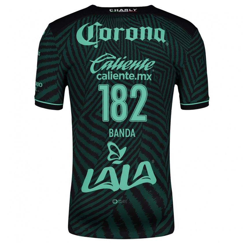 Kandiny Uomo Maglia Iker Banda #182 Nero Verde Kit Gara Away 2024/25 Maglietta