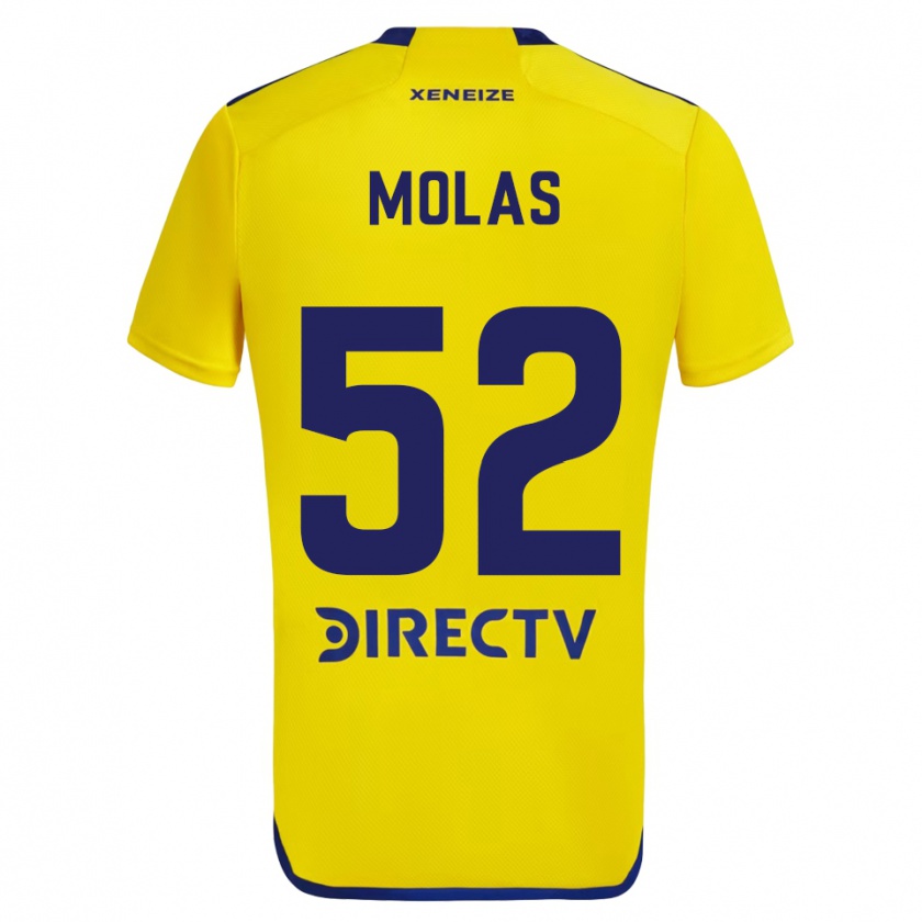 Kandiny Męski Walter Molas #52 Yellow Blue Wyjazdowa Koszulka 2024/25 Koszulki Klubowe