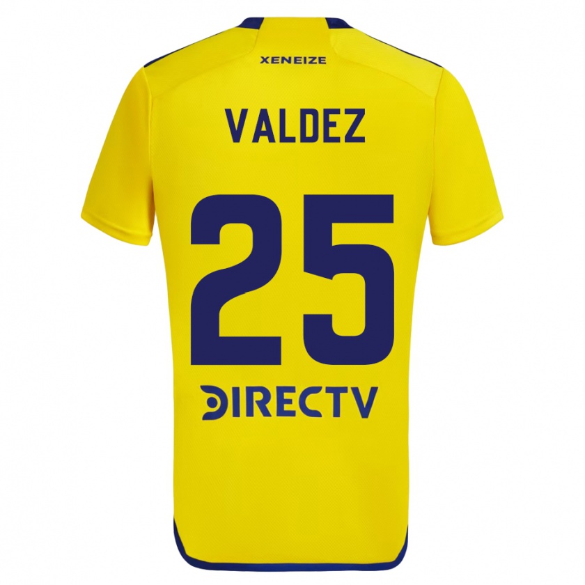 Kandiny Uomo Maglia Bruno Valdez #25 Giallo Blu Kit Gara Away 2024/25 Maglietta