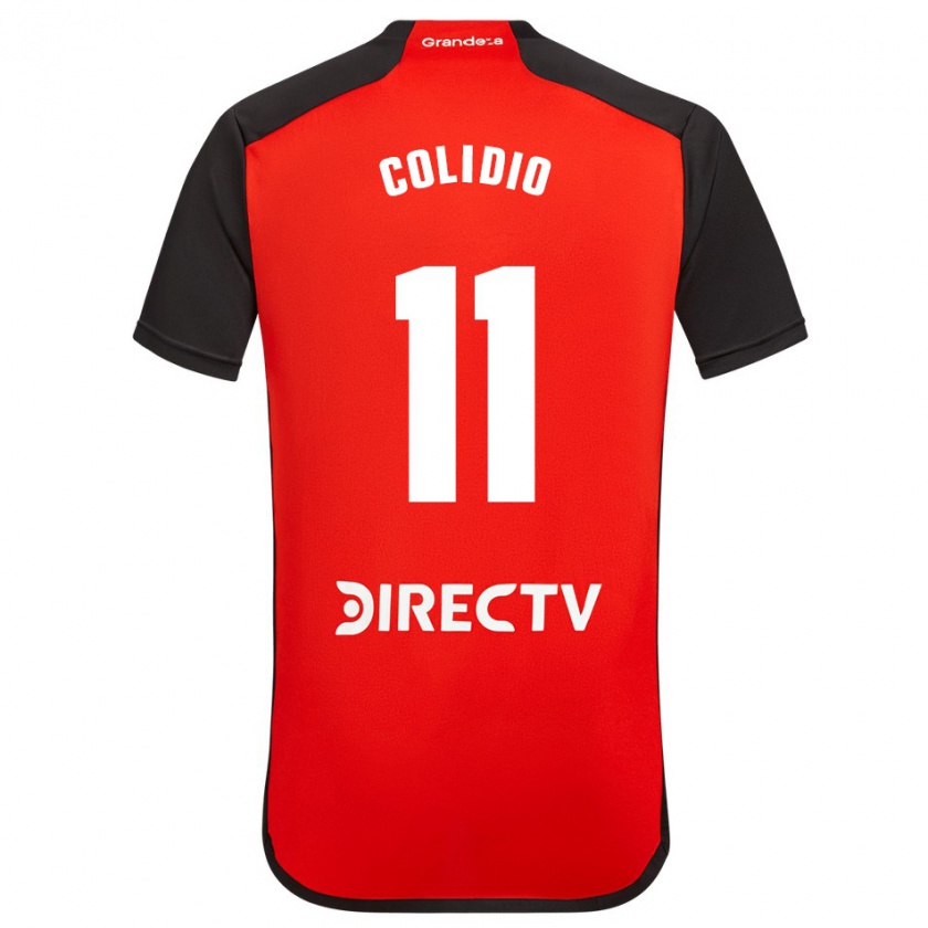 Kandiny Uomo Maglia Facundo Colidio #11 Rosso Nero Bianco Kit Gara Away 2024/25 Maglietta