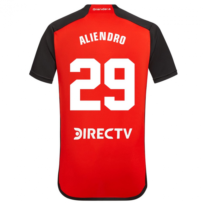 Kandiny Herren Rodrigo Aliendro #29 Rot Schwarz Weiß Auswärtstrikot Trikot 2024/25 T-Shirt Österreich