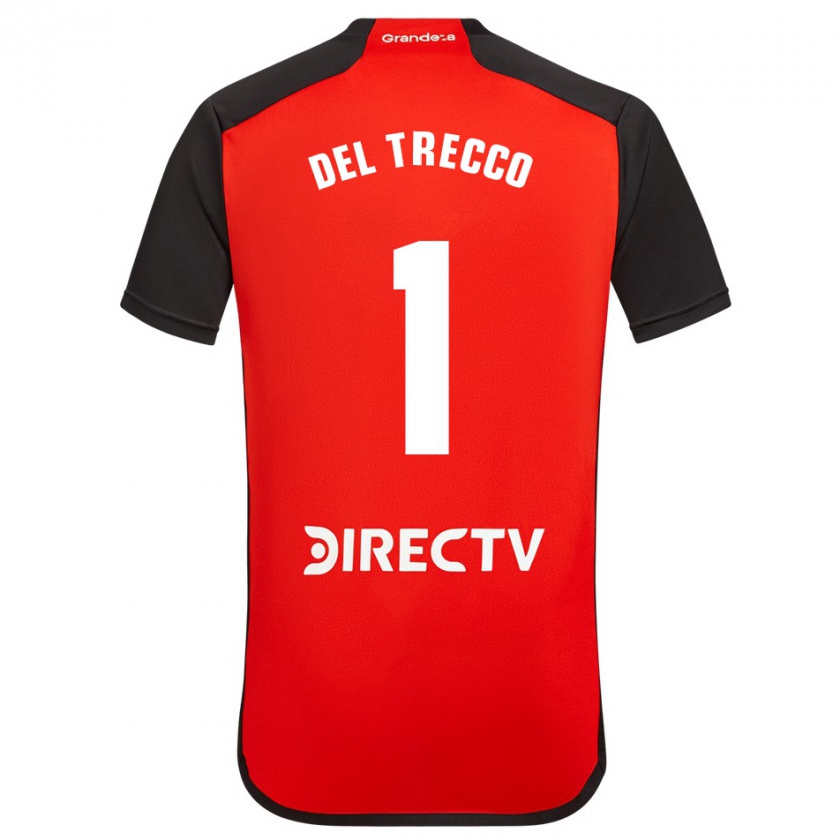 Kandiny Herren Martina Del Trecco #1 Rot Schwarz Weiß Auswärtstrikot Trikot 2024/25 T-Shirt Österreich