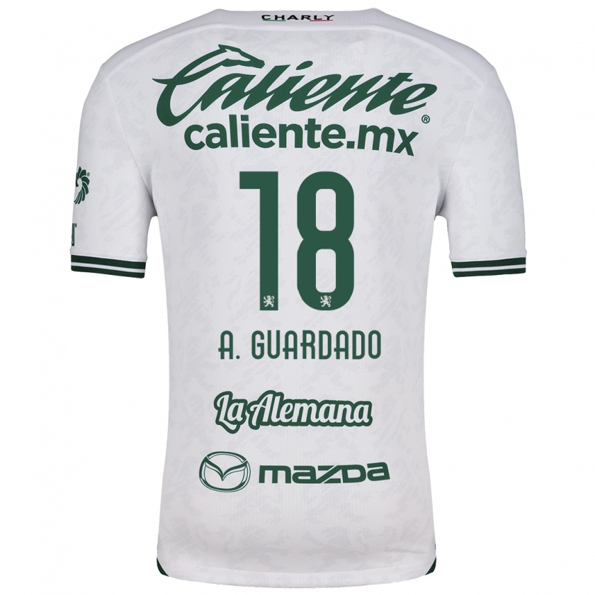 Kandiny Heren Andrés Guardado #18 Wit Groen Uitshirt Uittenue 2024/25 T-Shirt België