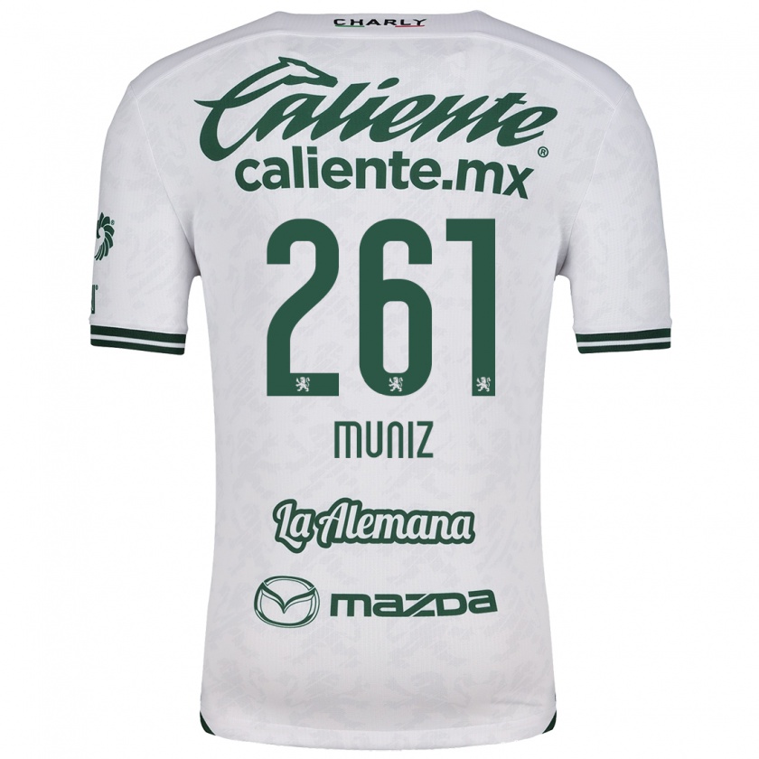 Kandiny Uomo Maglia César Muñiz #261 Bianco Verde Kit Gara Away 2024/25 Maglietta