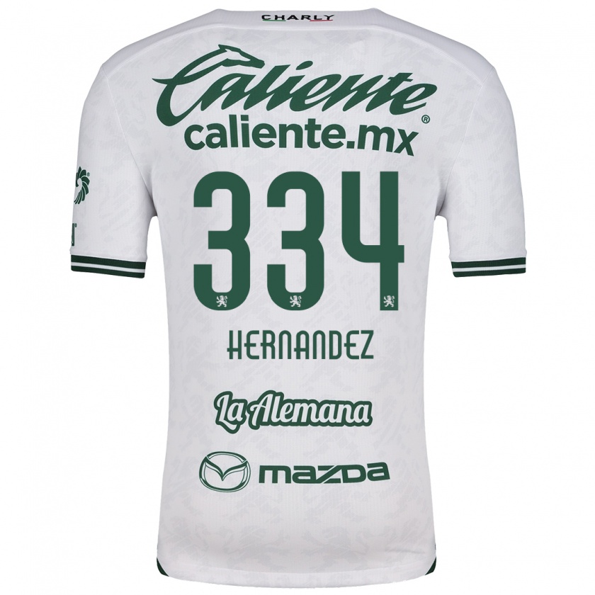 Kandiny Heren Alan Hernández #334 Wit Groen Uitshirt Uittenue 2024/25 T-Shirt