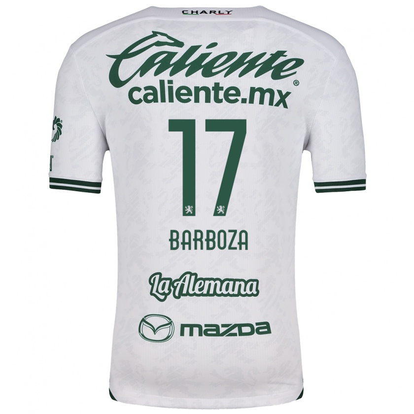 Kandiny Uomo Maglia Marypaz Barboza #17 Bianco Verde Kit Gara Away 2024/25 Maglietta