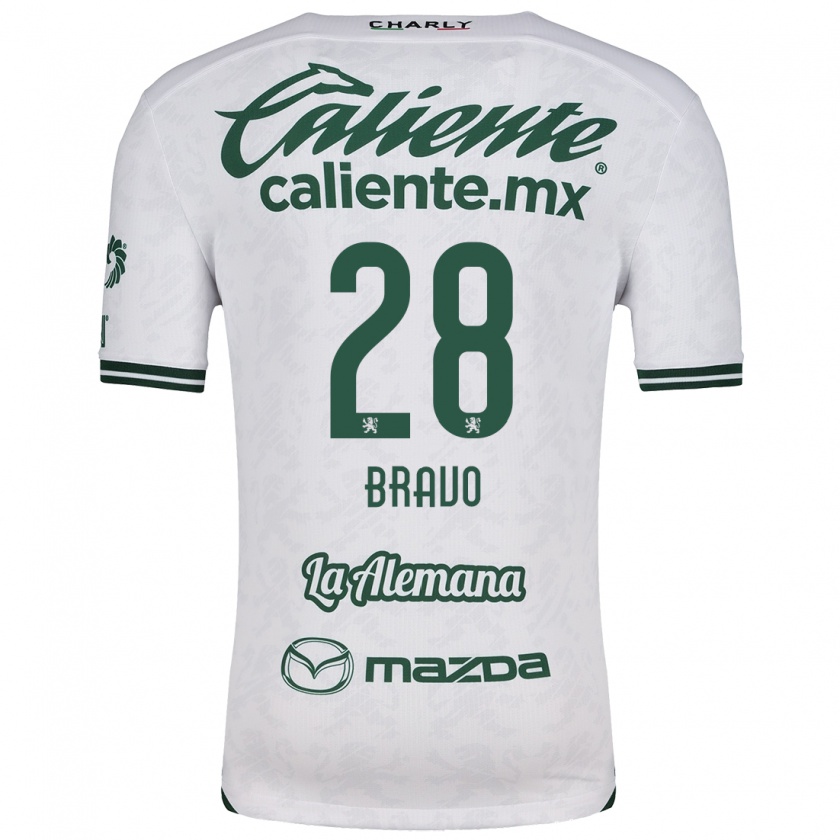 Kandiny Uomo Maglia Ruth Bravo #28 Bianco Verde Kit Gara Away 2024/25 Maglietta