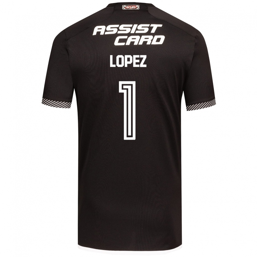 Kandiny Uomo Maglia Yessenia López #1 Nero Bianco Kit Gara Away 2024/25 Maglietta