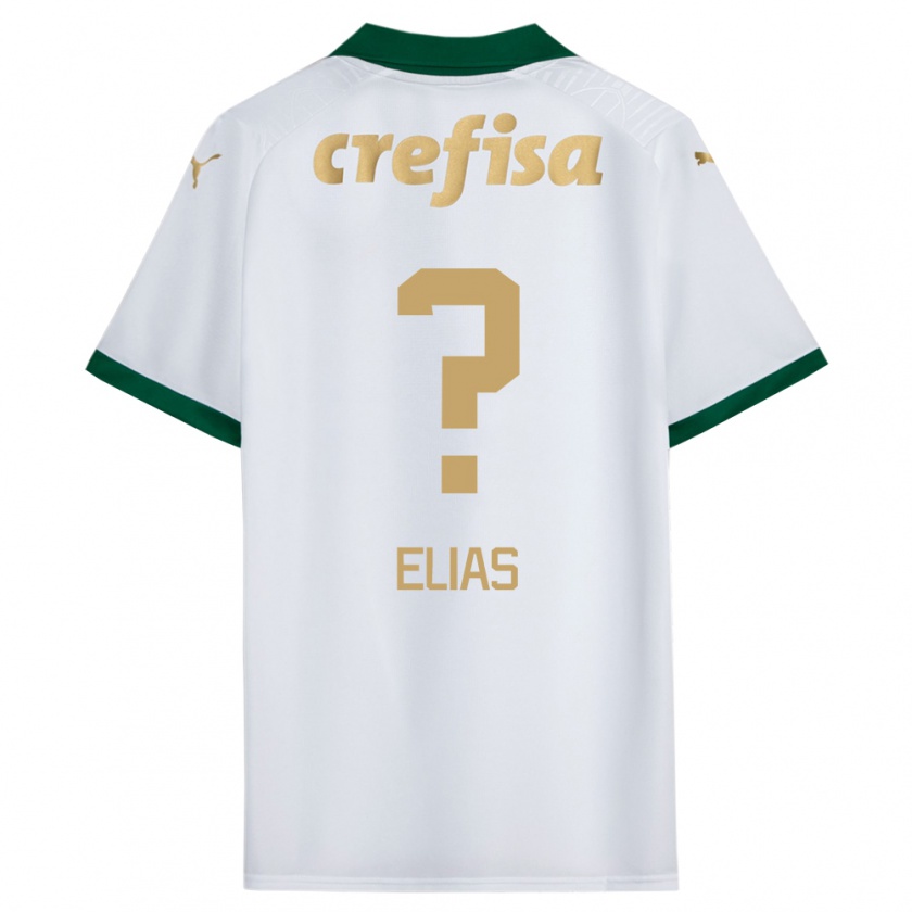 Kandiny Hombre Camiseta Allan Elias #0 Blanco Verde 2ª Equipación 2024/25 La Camisa México