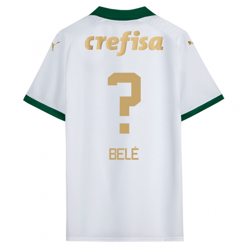 Kandiny Hombre Camiseta Erick Belé #0 Blanco Verde 2ª Equipación 2024/25 La Camisa México