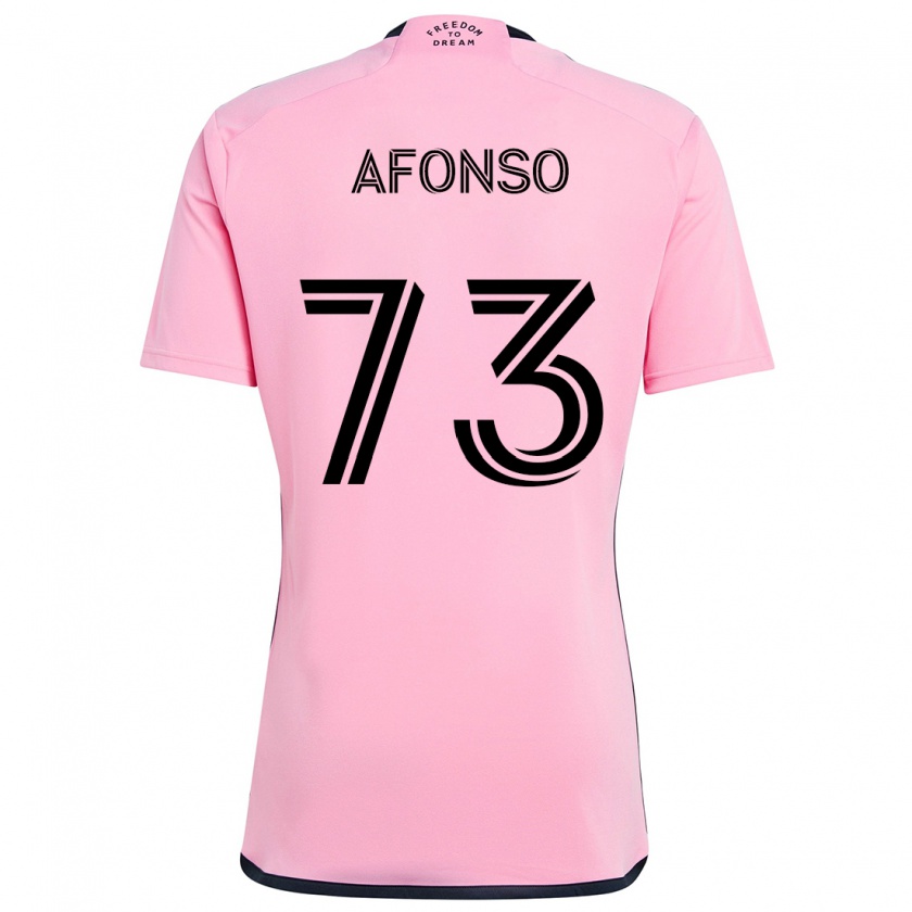 Kandiny Dames Leo Afonso #73 Roze Thuisshirt Thuistenue 2024/25 T-Shirt België