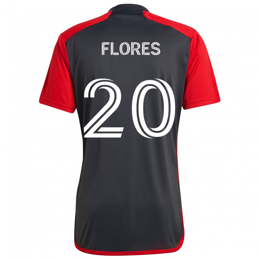 Kandiny Mujer Camiseta Deybi Flores #20 Rojo Grayn 1ª Equipación 2024/25 La Camisa México