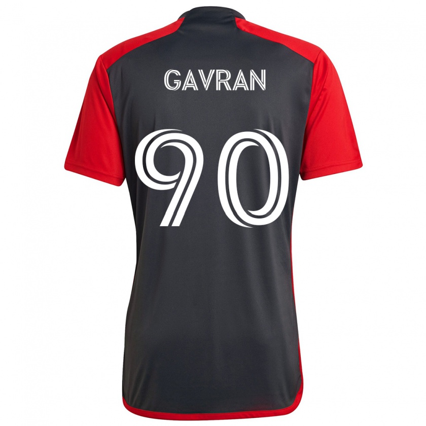 Kandiny Mujer Camiseta Luka Gavran #90 Rojo Grayn 1ª Equipación 2024/25 La Camisa México