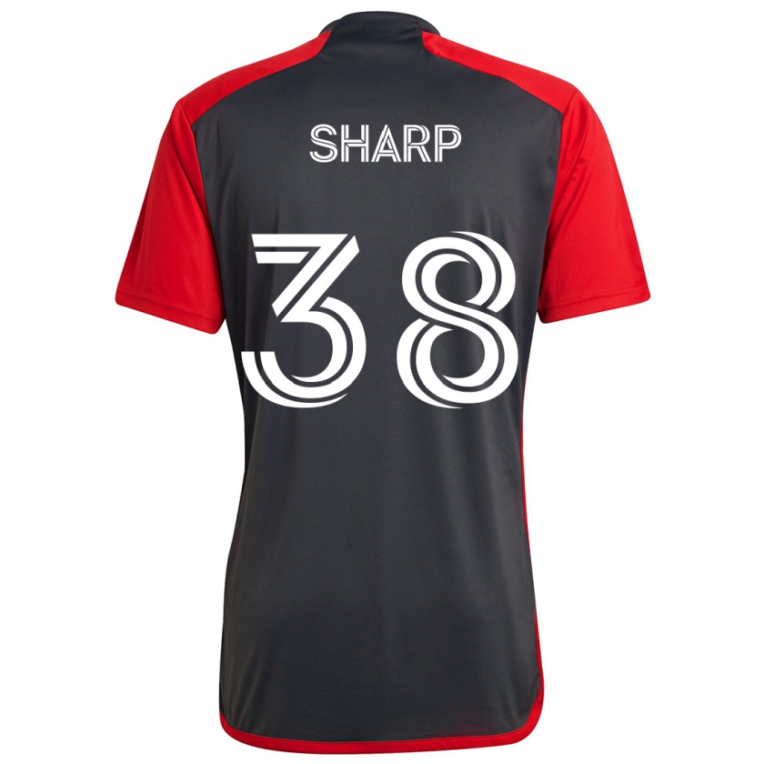 Kandiny Mujer Camiseta Charlie Sharp #38 Rojo Grayn 1ª Equipación 2024/25 La Camisa México