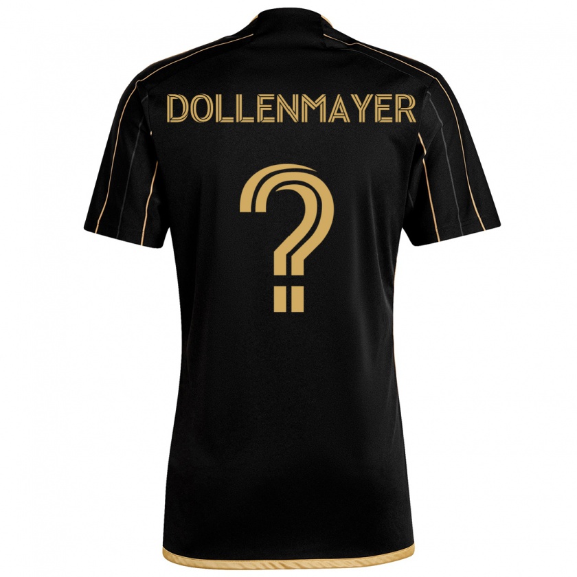 Kandiny Dames Noah Dollenmayer #0 Zwart Goud Thuisshirt Thuistenue 2024/25 T-Shirt België