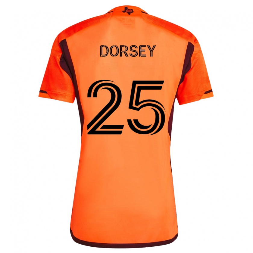 Kandiny Mujer Camiseta Griffin Dorsey #25 Naranja Negro 1ª Equipación 2024/25 La Camisa