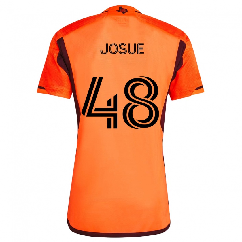 Kandiny Dames Josué Souza #48 Oranje Zwart Thuisshirt Thuistenue 2024/25 T-Shirt België