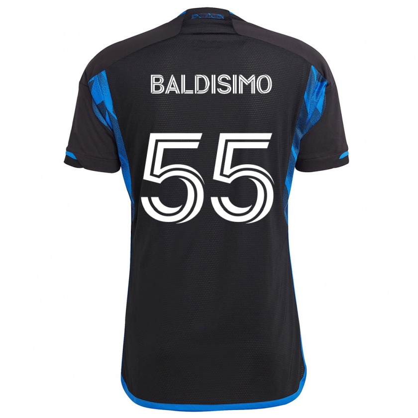 Kandiny Dames Michael Baldisimo #55 Blauw Zwart Thuisshirt Thuistenue 2024/25 T-Shirt