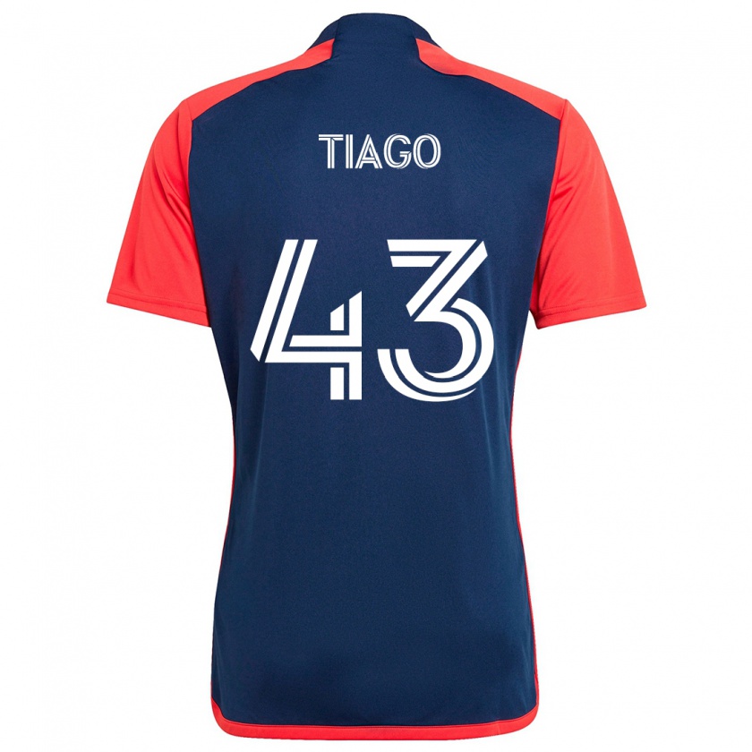 Kandiny Dames Tiago #43 Blauw Rood Thuisshirt Thuistenue 2024/25 T-Shirt