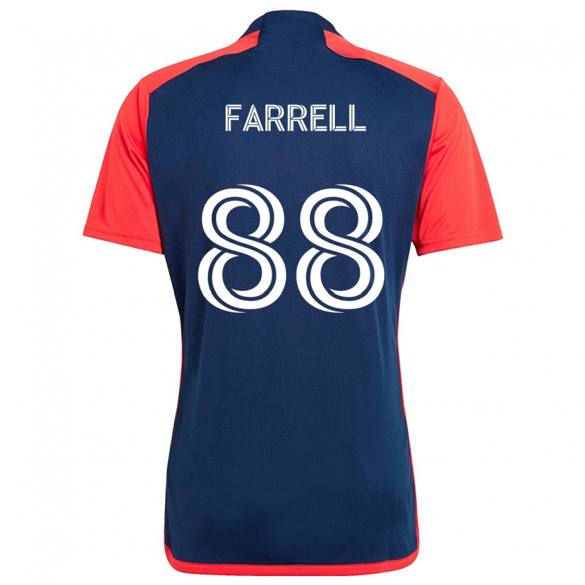 Kandiny Dames Andrew Farrell #88 Blauw Rood Thuisshirt Thuistenue 2024/25 T-Shirt