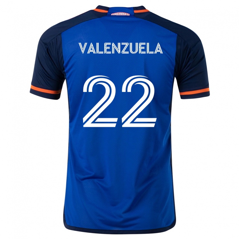 Kandiny Dames Gerardo Valenzuela #22 Blauw Wit Thuisshirt Thuistenue 2024/25 T-Shirt België