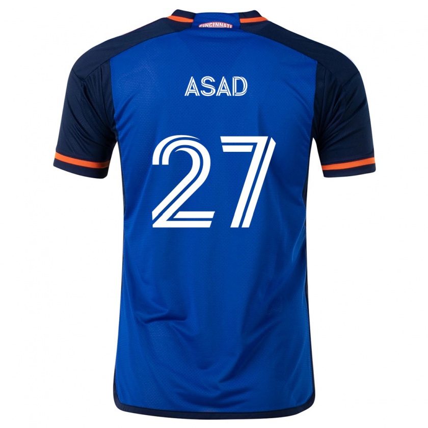 Kandiny Dames Yamil Asad #27 Blauw Wit Thuisshirt Thuistenue 2024/25 T-Shirt België