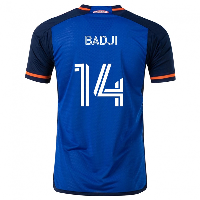 Kandiny Dames Dominique Badji #14 Blauw Wit Thuisshirt Thuistenue 2024/25 T-Shirt