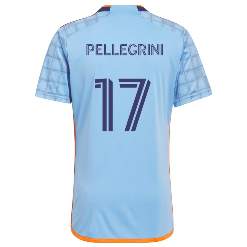 Kandiny Dames Matías Pellegrini #17 Blauw Oranje Thuisshirt Thuistenue 2024/25 T-Shirt België